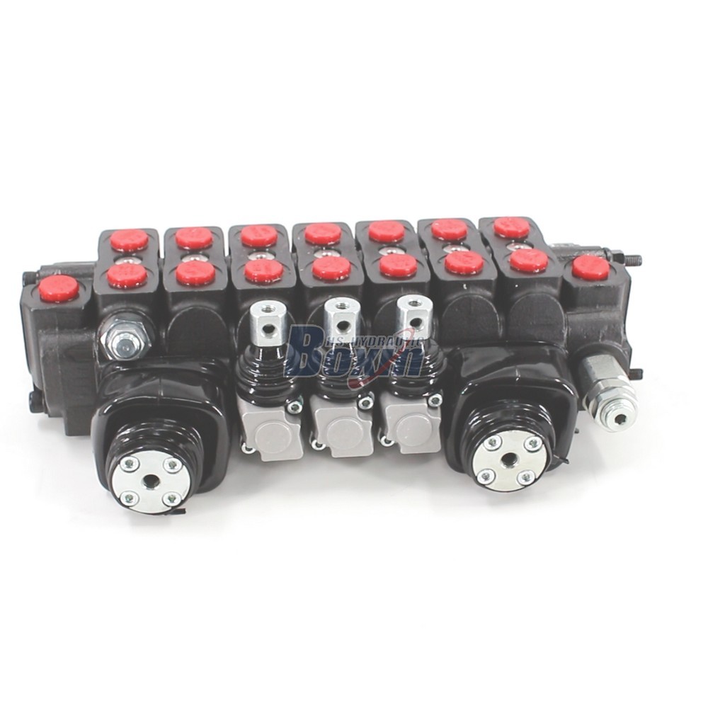 SD6 Sectional Valve 7 Spool Configuration with Manual and Joystick Levers cover photo